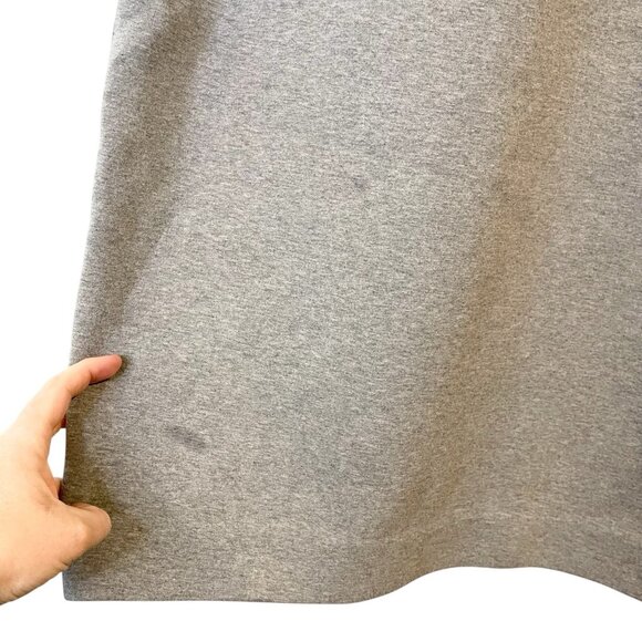 Everlane Womens‎ Gray Cotton Scuba Knit Shift Mini Dress Size S Long Sleeve - Picture 4 of 6